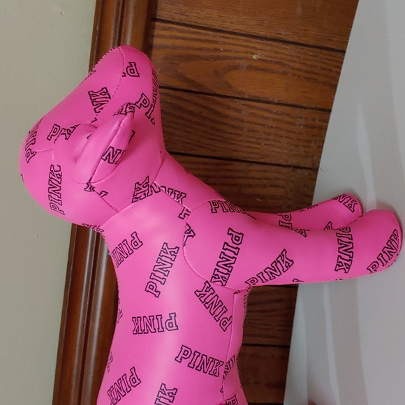PINK Victoria's Secret Large Hot Pink Stuffed Dog - Picture 4 of 14